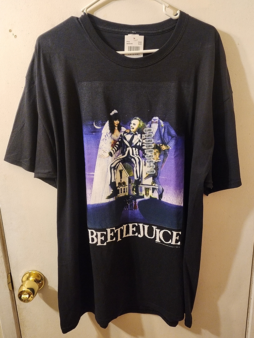 Beetlejuice Graphic Tee - Black & Purple